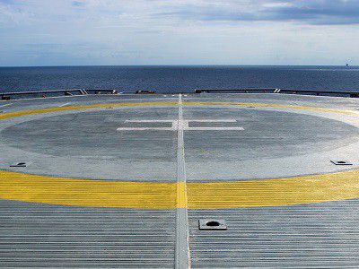 Rengjør offshore helipad | Coor