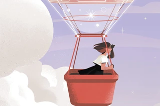 Tegning av luftballong