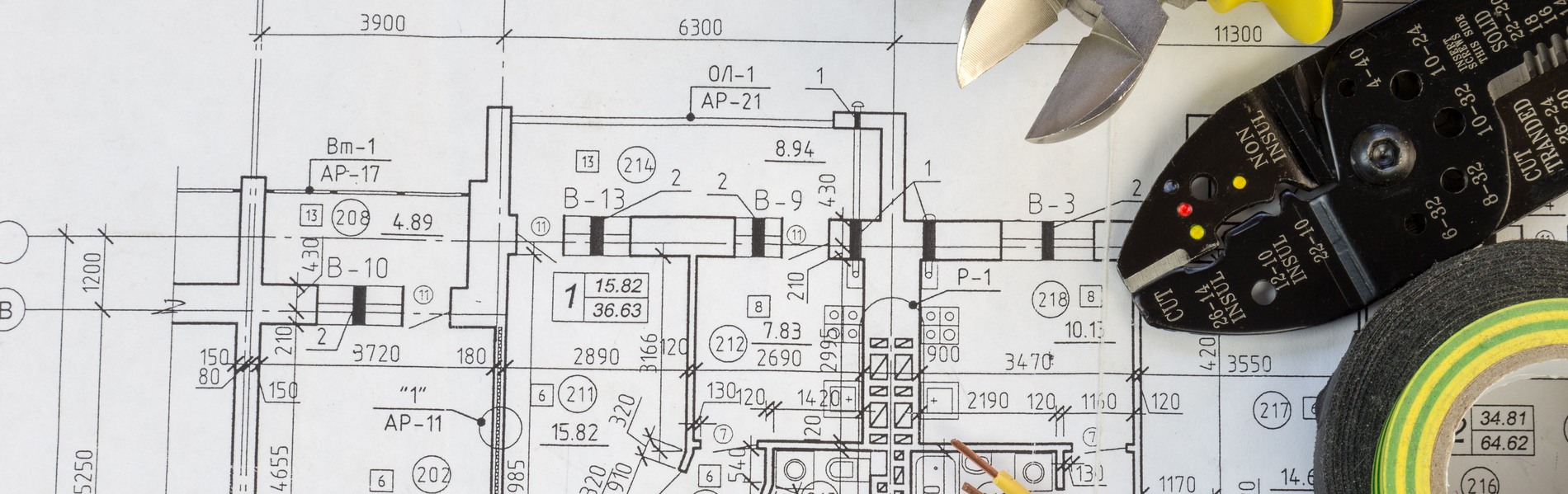 Utsnitt av et diagram over elektriske komponenter | Eiendomsservice med strukturert prosjektutvikling | Coor